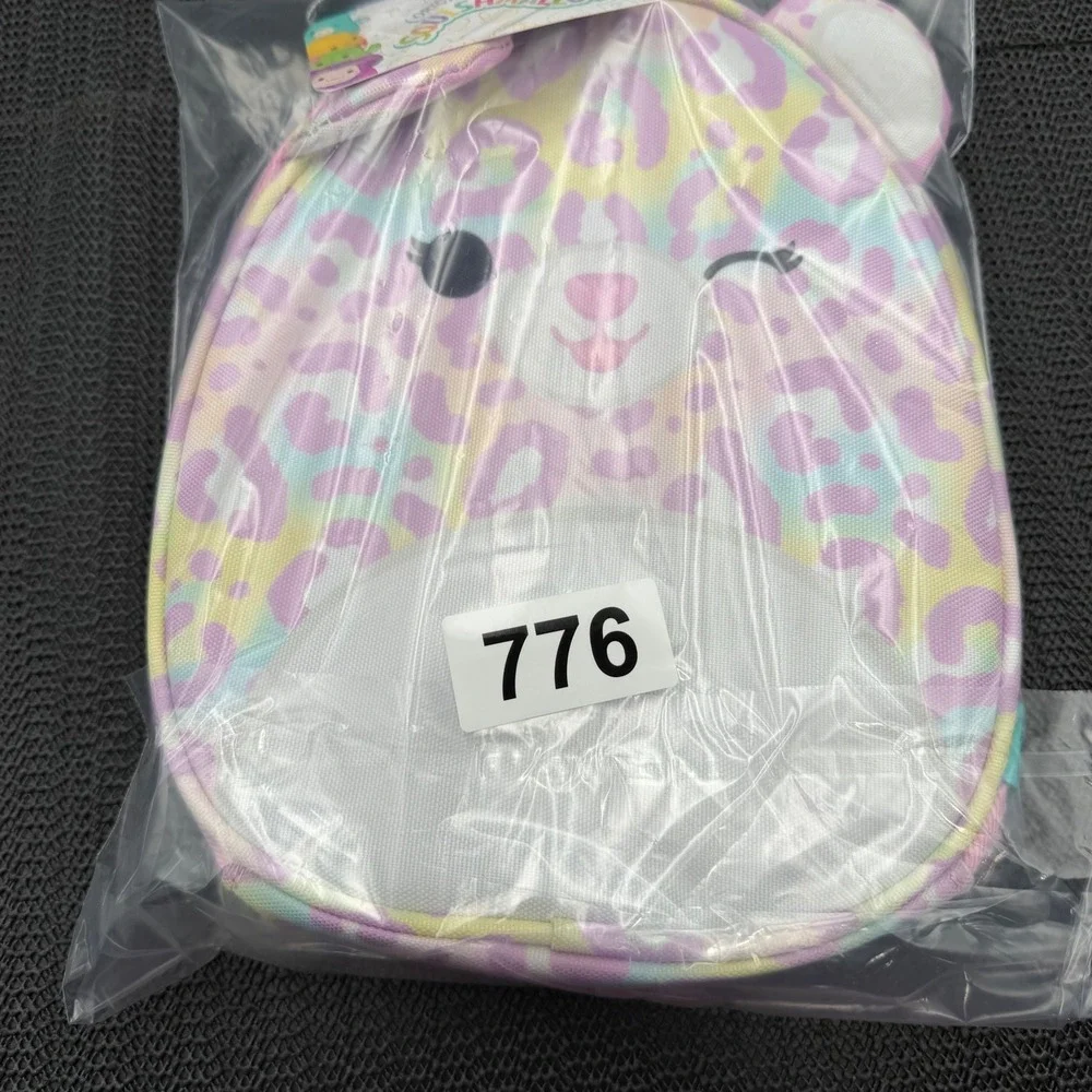 Squishmallows Michaela Leopard Lunchbox PastelRainbow Cheetah Print QSGB0016 NEW